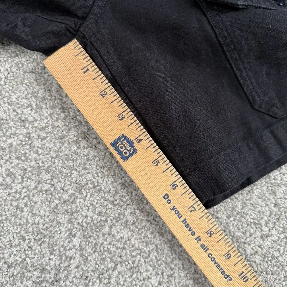 The North Face Valley Cargo Shorts Black Canvas 7” Inseam Size 31 Reg NEW